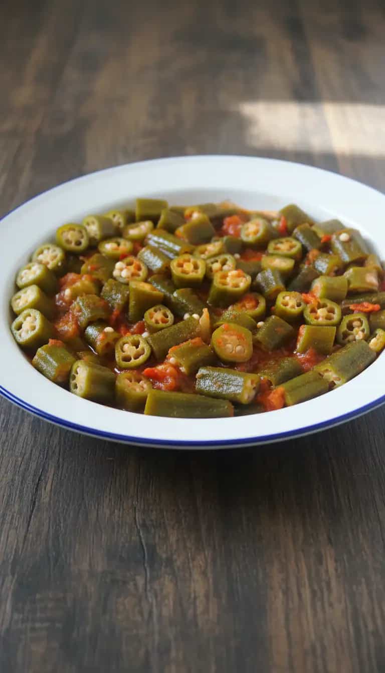 Foto deliciosa de Quiabo Refogado pronta para servir - Outras Receitas