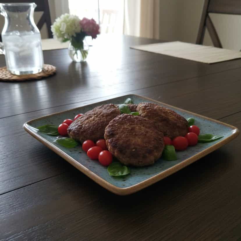 Foto deliciosa de Quibe de Carne Moída pronta para servir - Carnes & Frango