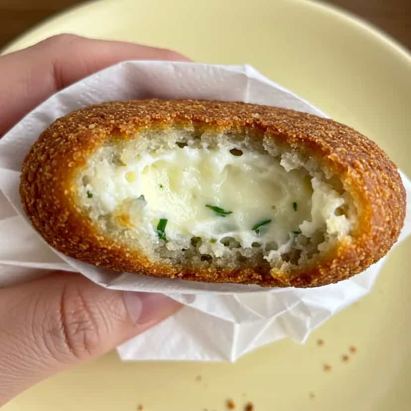 Foto deliciosa de Quibe Recheado com Mussarela pronta para servir - Pizzas & Salgados