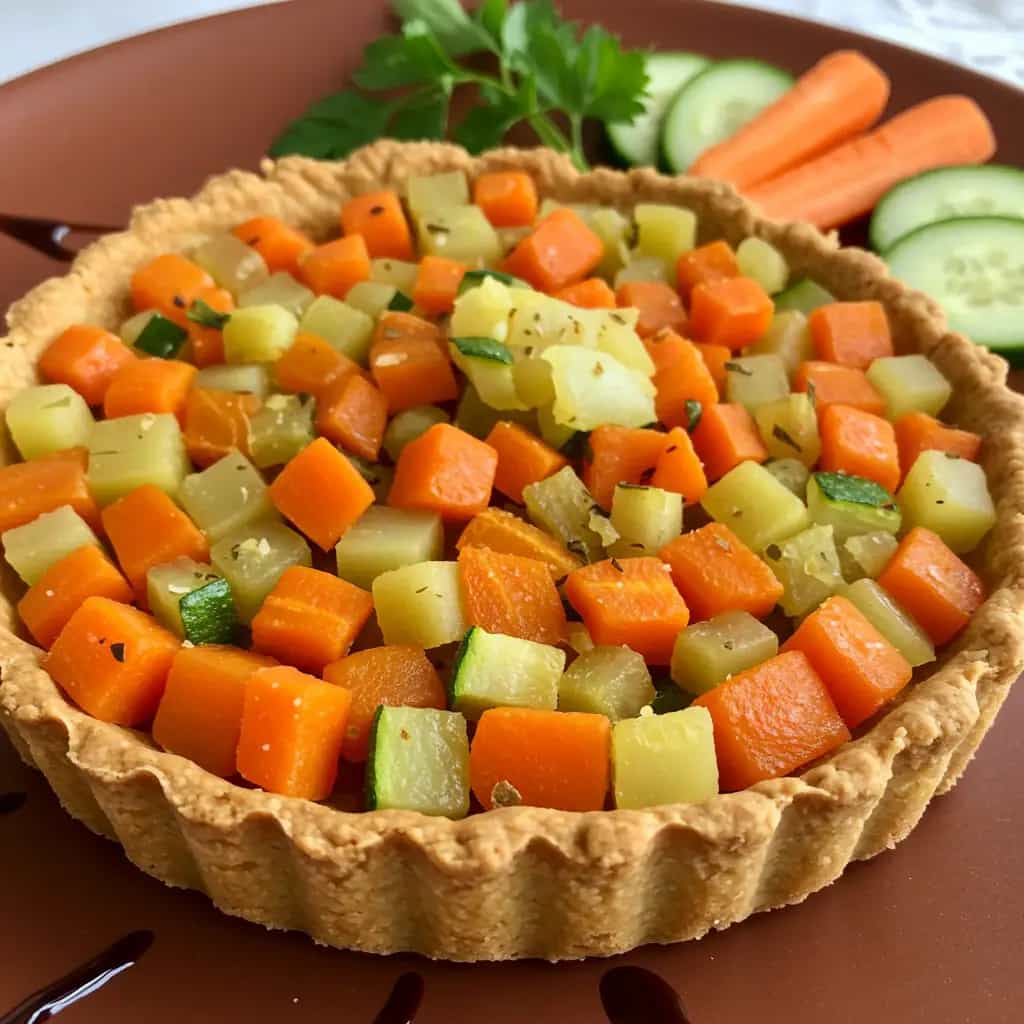 Quiche de Carne Moída com Legumes
