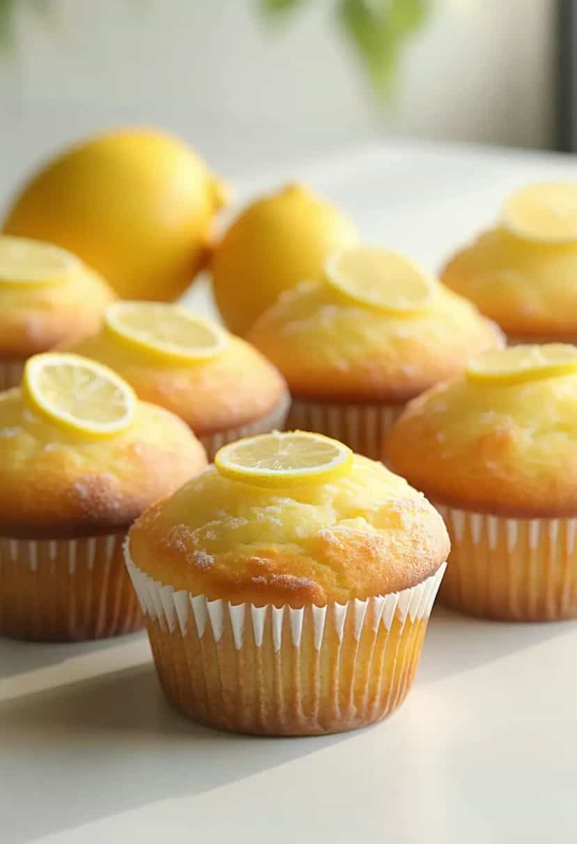 Foto deliciosa de Muffins Rápidos de Limão pronta para servir - Outras Receitas
