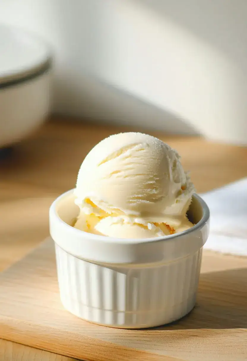 Sorvete Rápido de Baunilha