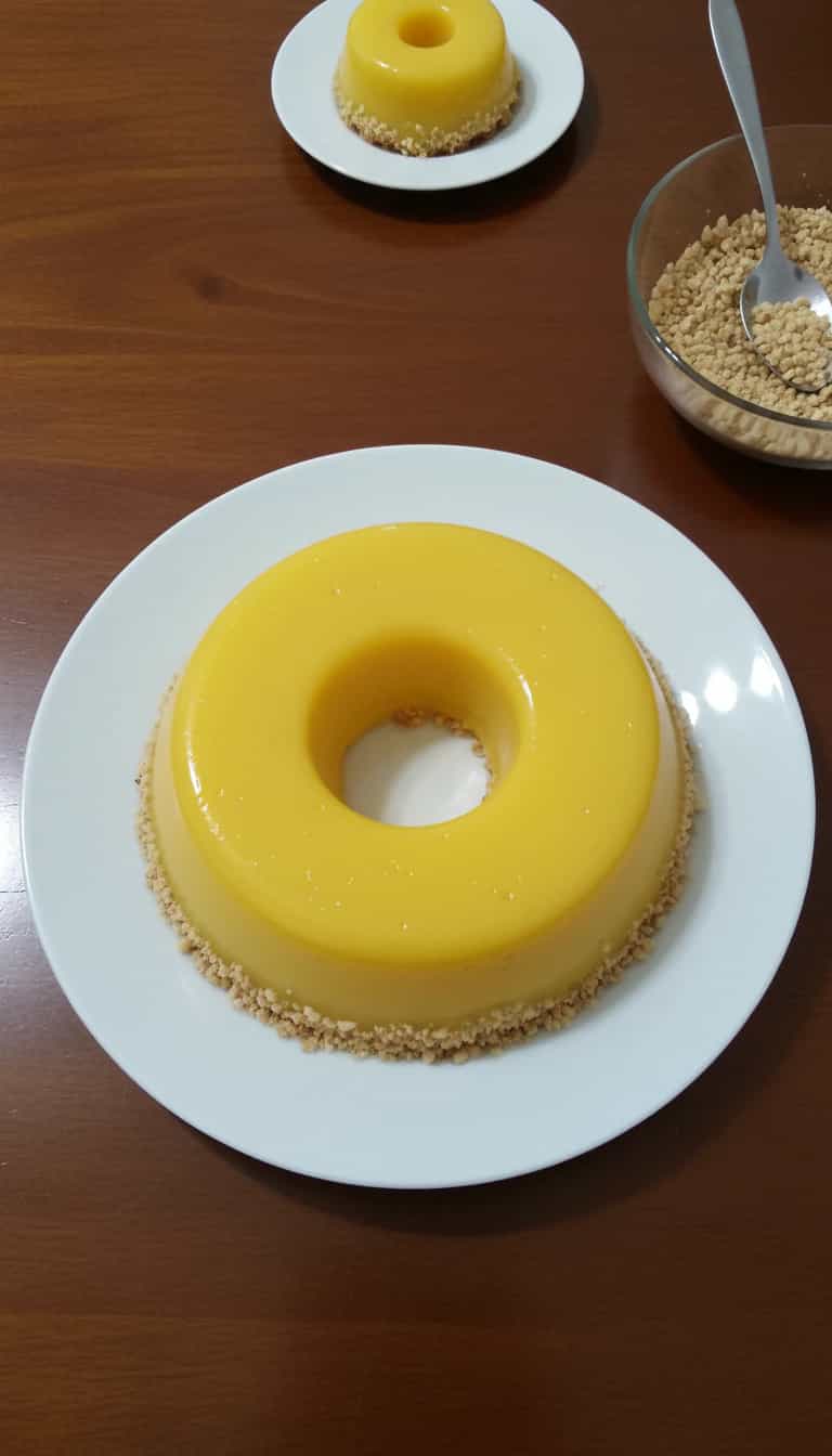 Foto deliciosa de Quindão Cremoso de Coco pronta para servir - Pudins & Cremes