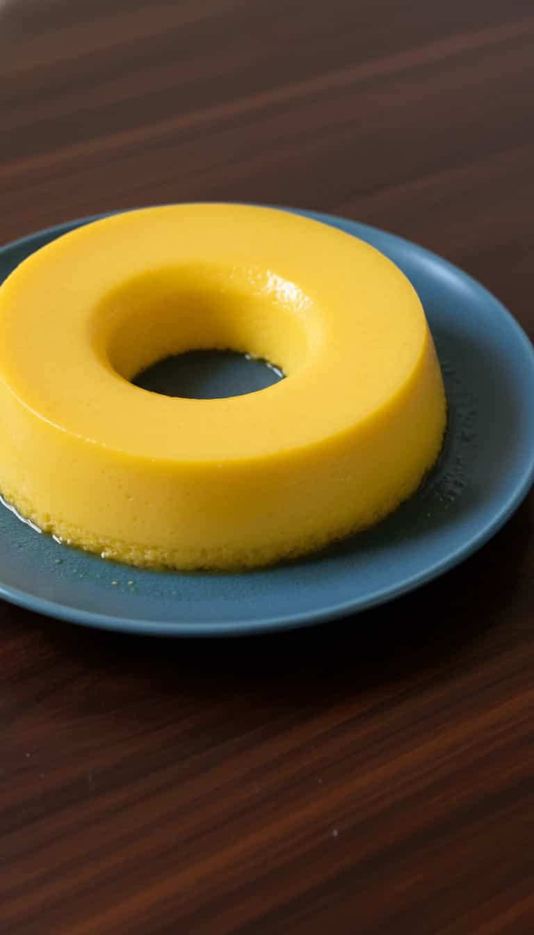 Foto deliciosa de Quindão Tradicional de Coco pronta para servir - Pudins & Cremes