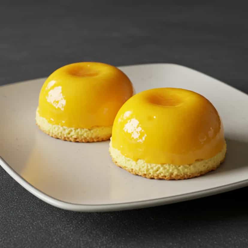 Foto deliciosa de Quindim Clássico pronta para servir - Pudins & Cremes