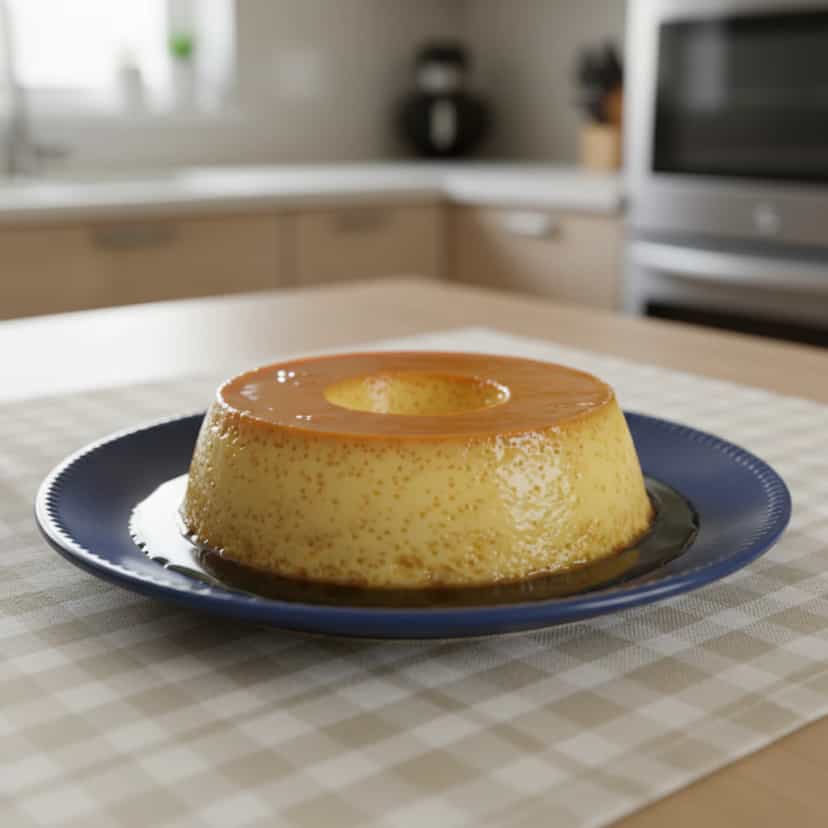 Foto deliciosa de Quindim Cremoso com Coco pronta para servir - Pudins & Cremes