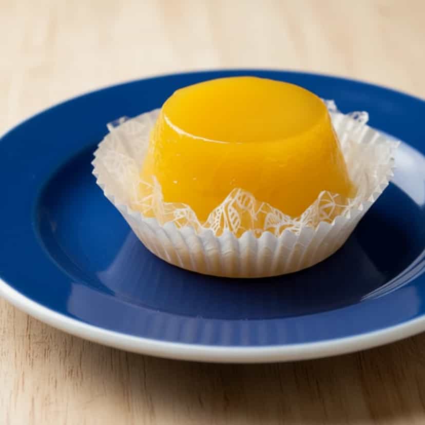 Foto deliciosa de Quindim Cremoso de Coco pronta para servir - Pudins & Cremes