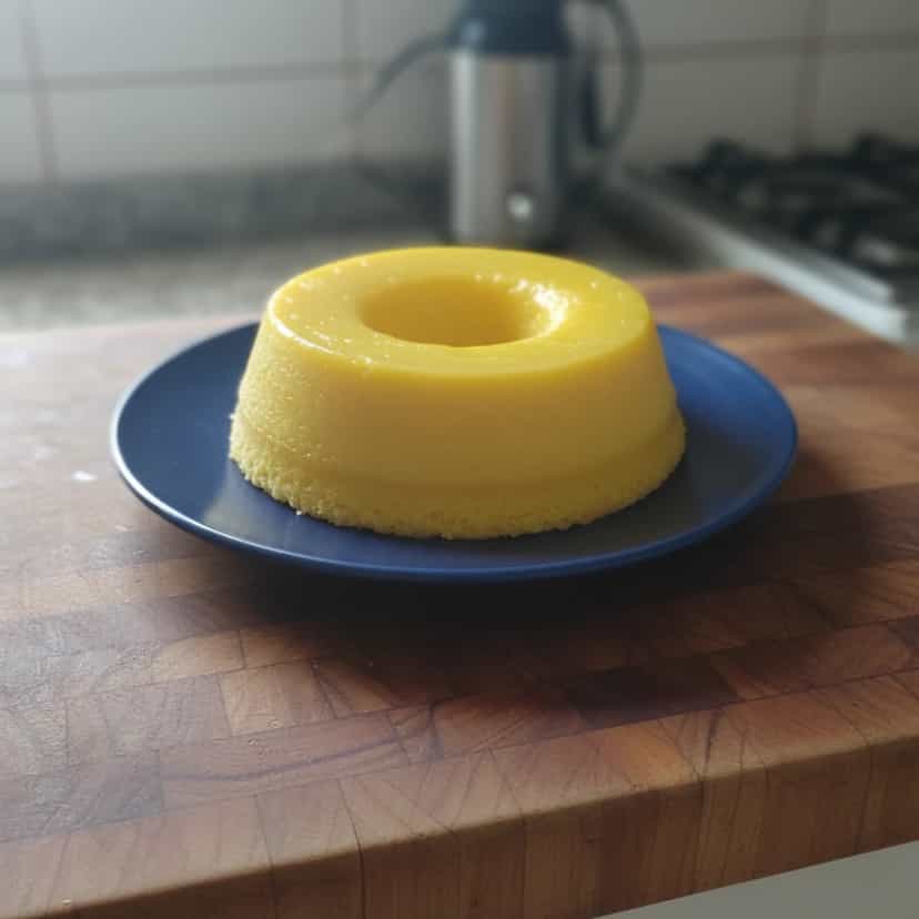 Foto deliciosa de Quindim Cremoso de Liquidificador pronta para servir - Pudins & Cremes