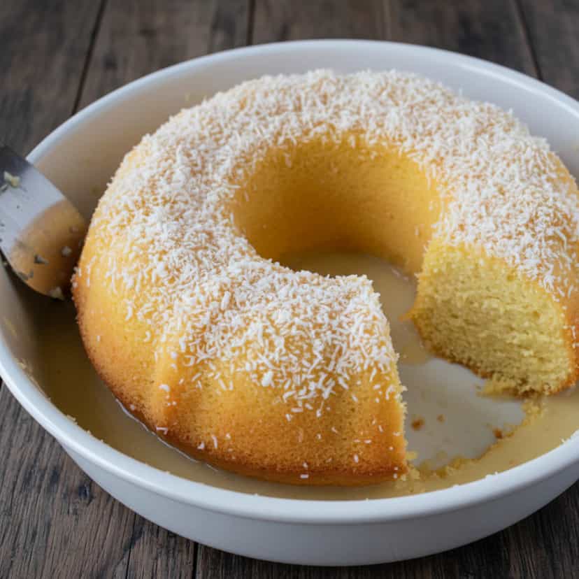 Foto deliciosa de Quindim Cremoso de Mandioca pronta para servir - Pudins & Cremes