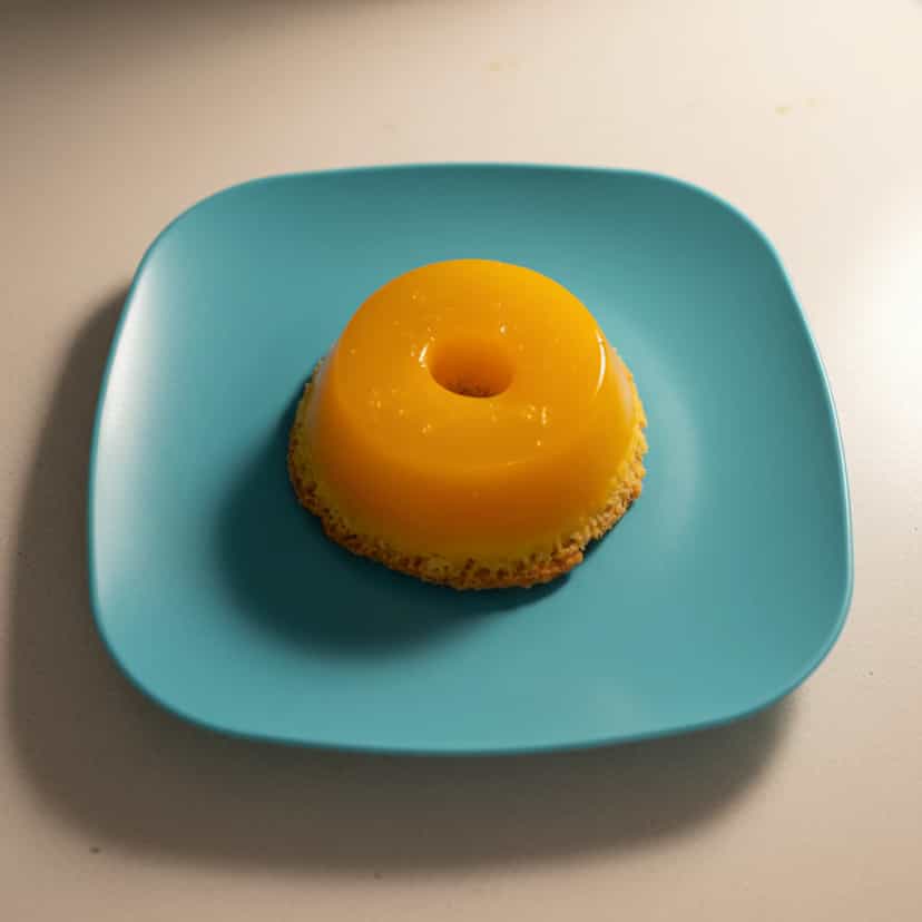 Foto deliciosa de Quindim de Coco cremoso pronta para servir - Pudins & Cremes