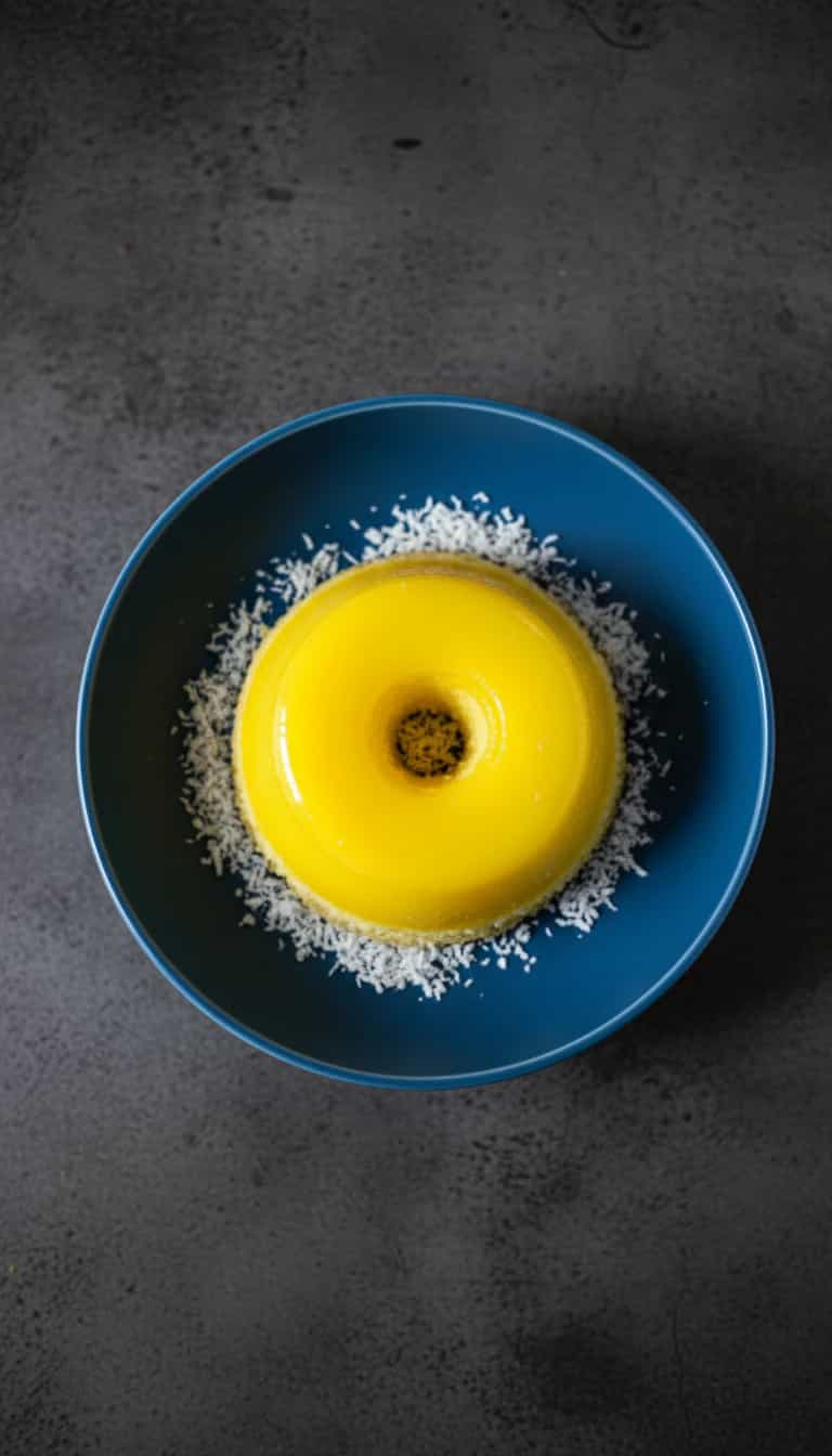 Foto deliciosa de Quindim Diet com Coco Fresco pronta para servir - Pudins & Cremes
