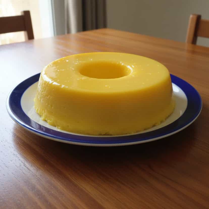 Foto deliciosa de Quindim Tradicional de Coco pronta para servir - Pudins & Cremes