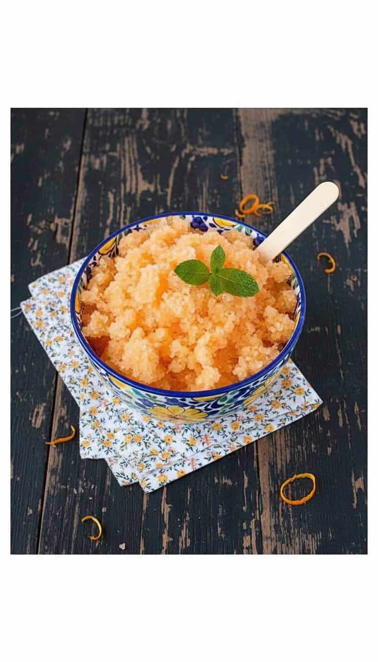 Foto deliciosa de Raspadinha de Melão pronta para servir - Doces Gelados & Sorvetes