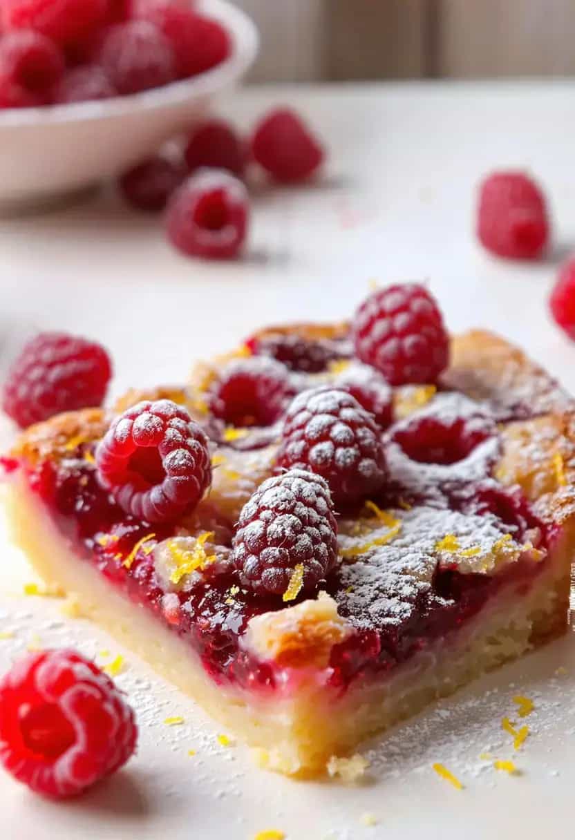 Barras de Limonada com Framboesa