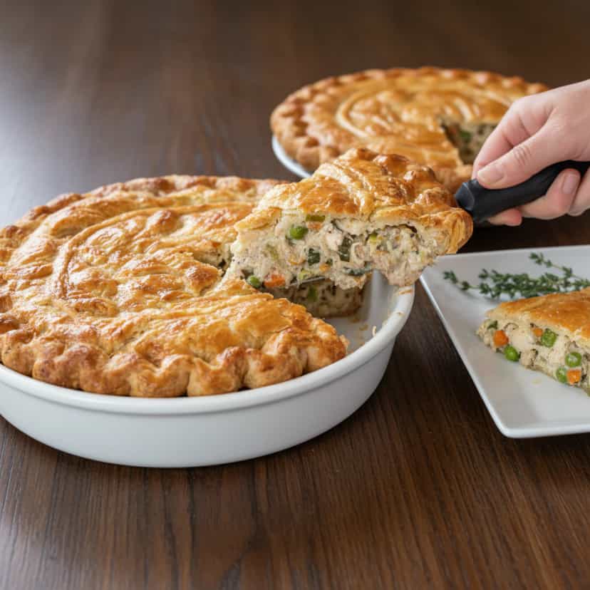 Foto deliciosa de Receita de Empadão de Frango pronta para servir - Carnes & Frango