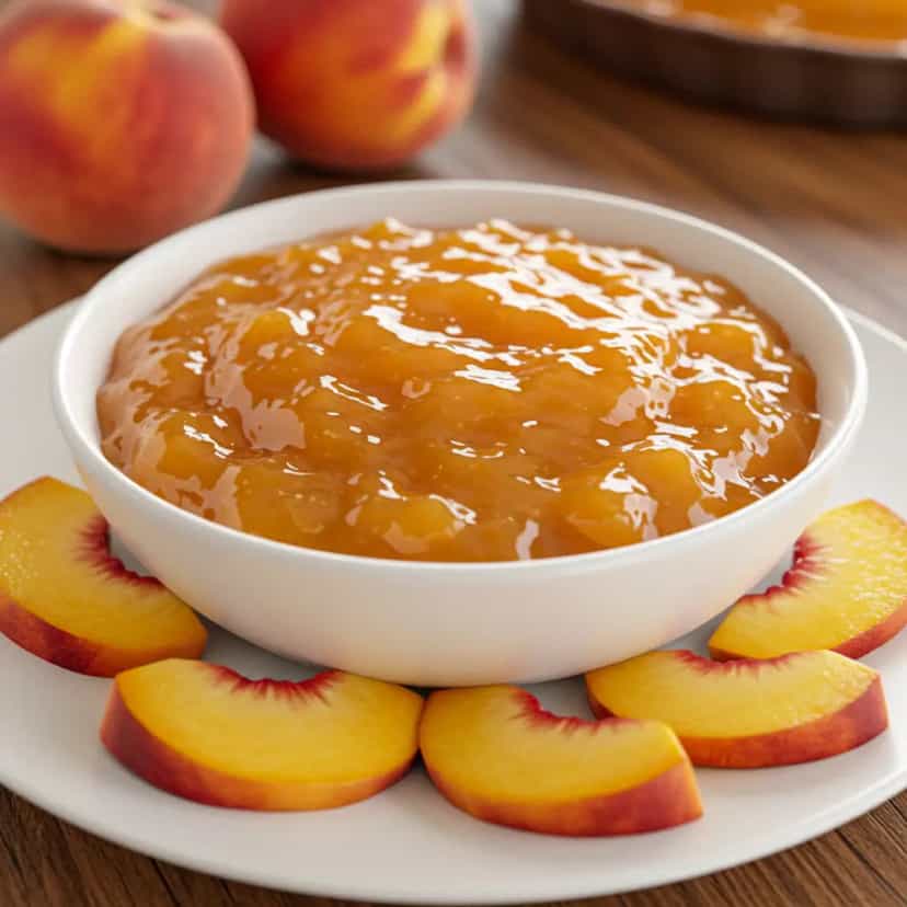 Foto deliciosa de Recheio de pêssego para bolo pronta para servir - Outras Receitas