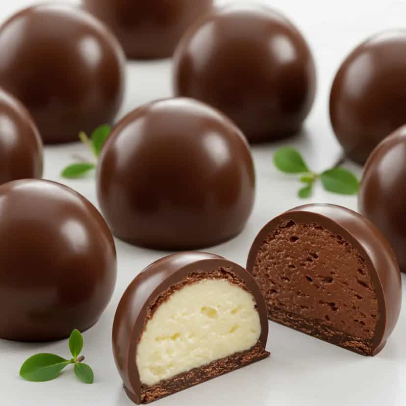 Foto deliciosa de Recheio para trufas de chocolate pronta para servir - Outras Receitas