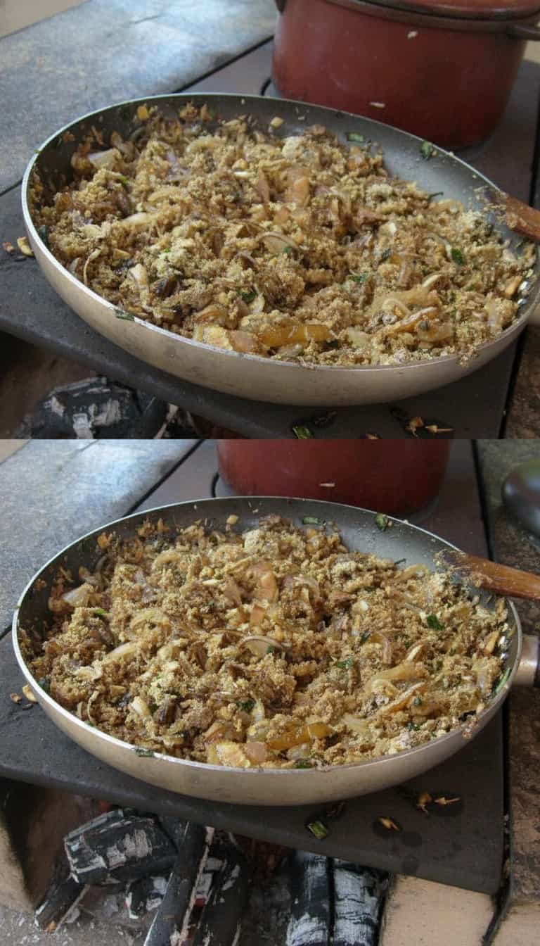 Foto deliciosa de Refogado de Umbigo de Bananeira pronta para servir - Pratos Brasileiros Icônicos
