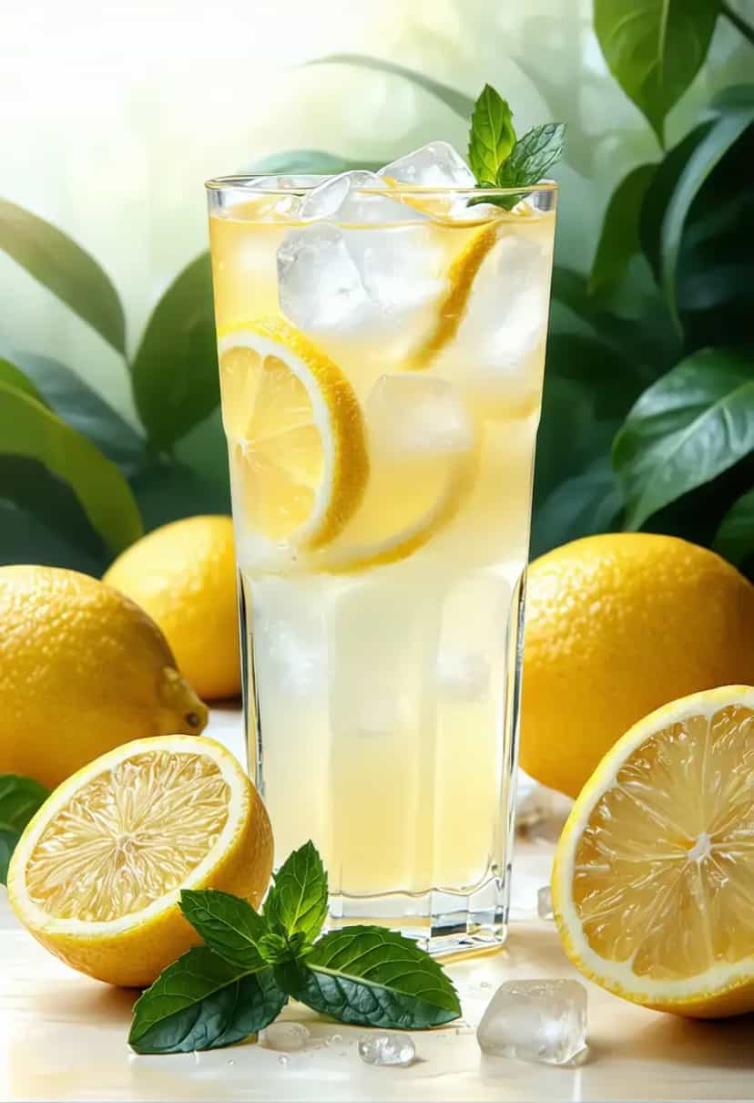 Foto deliciosa de Limonada Refrescante pronta para servir - Sucos & Smoothies