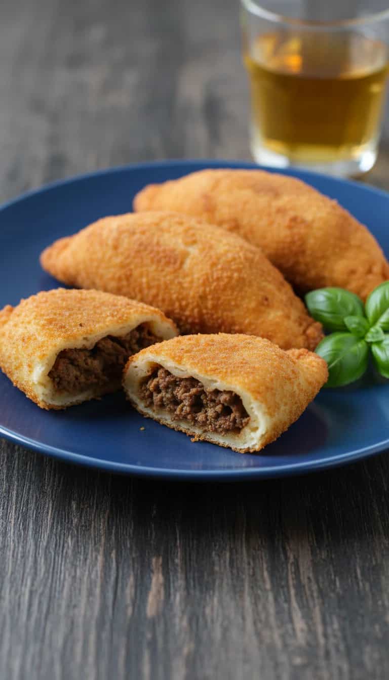 Foto deliciosa de Risoles de Carne pronta para servir - Salgadinhos