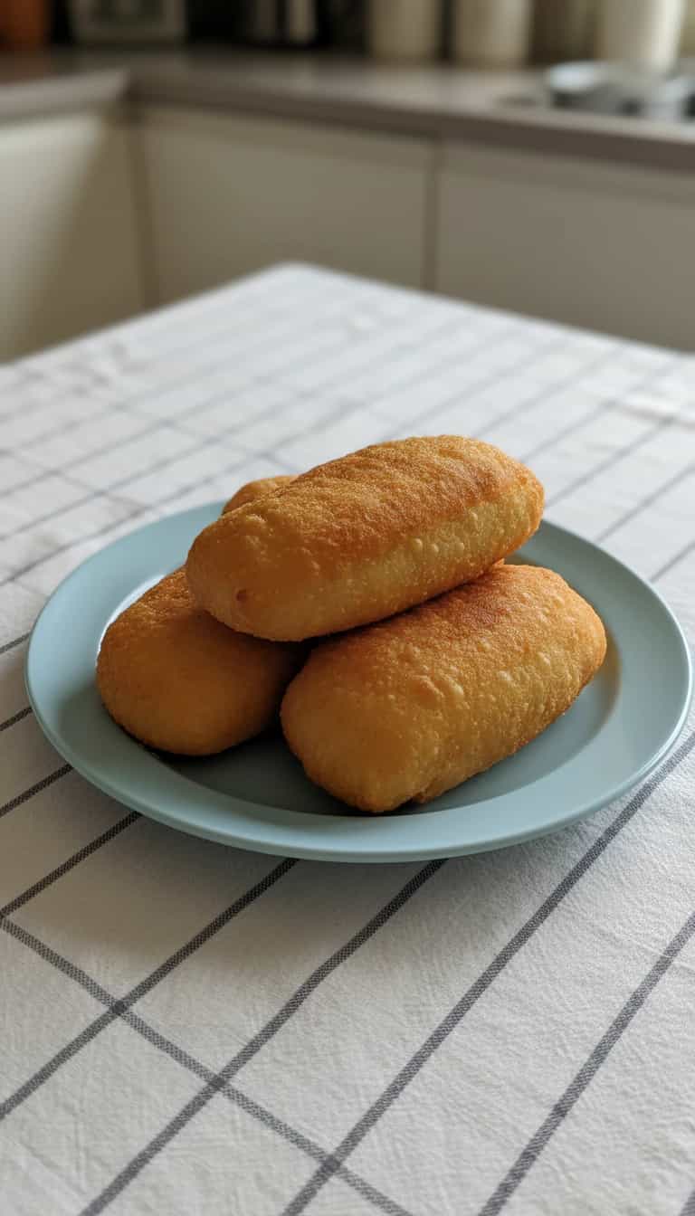 Foto deliciosa de Risoles de Carne Caseiros pronta para servir - Salgadinhos