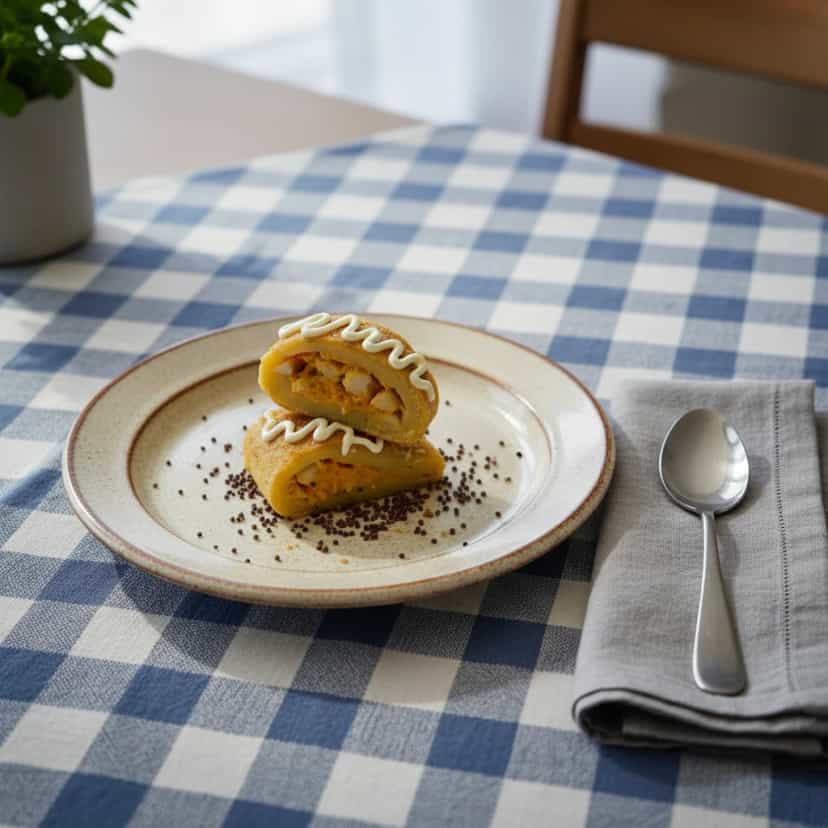 Foto deliciosa de Risoles de Frango Cremosos pronta para servir - Salgadinhos