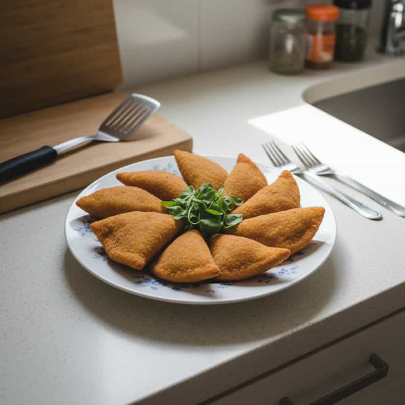 Foto deliciosa de Risoles de Queijo pronta para servir - Salgadinhos