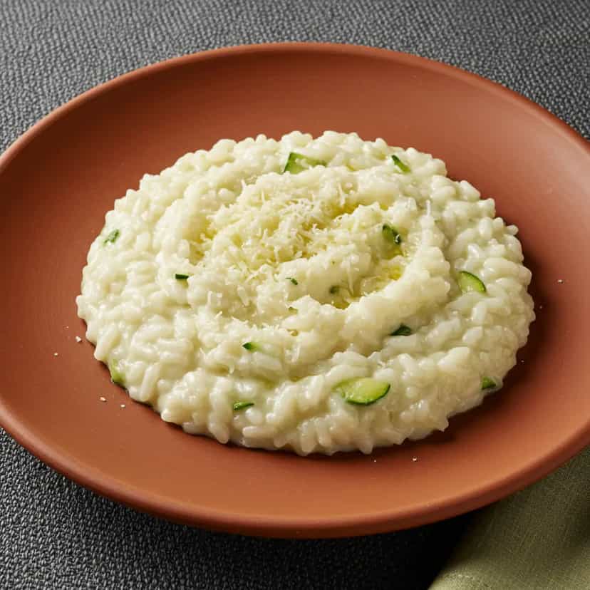 Foto deliciosa de Risoto Cremoso de Abobrinha pronta para servir - Massas & Macarrão