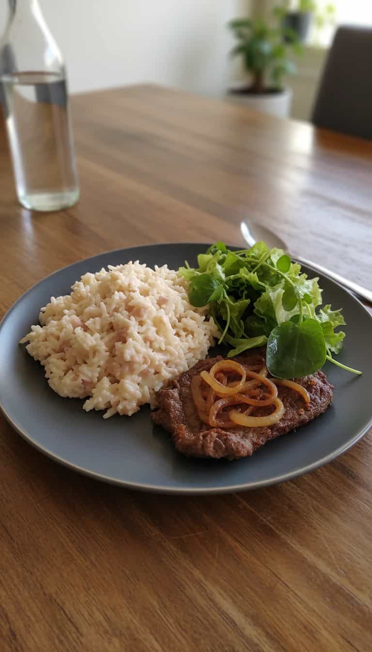 Foto deliciosa de Risoto Cremoso de Palmito pronta para servir - Massas & Macarrão