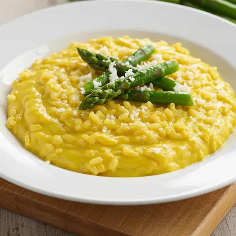 Foto deliciosa de Risoto Cremoso de Queijo pronta para servir - Massas & Macarrão