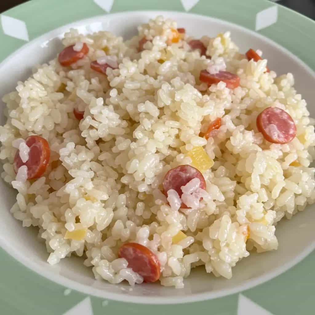 Risoto Cremoso de Salsicha