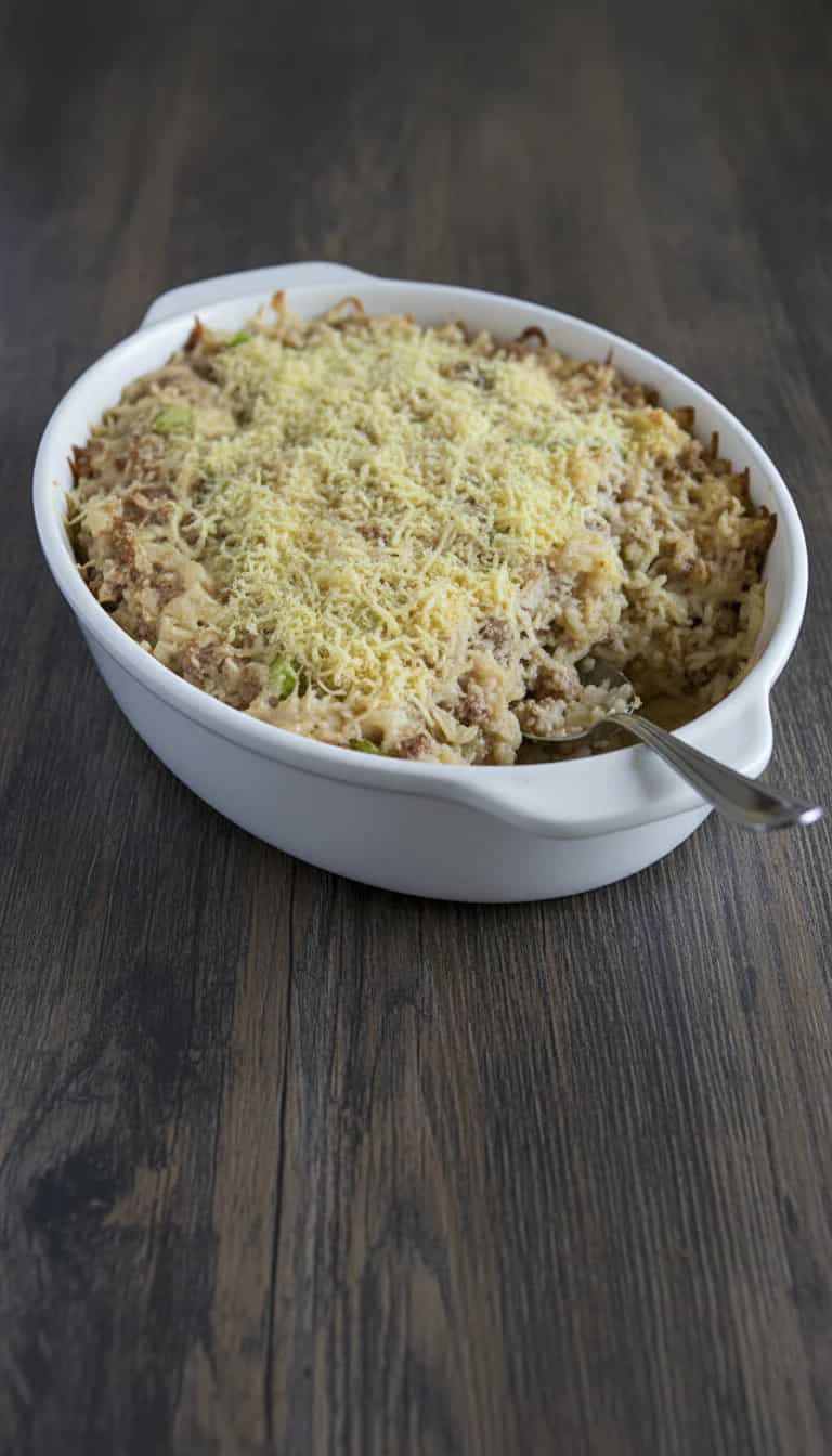 Foto deliciosa de Risoto de Abobrinha com Carne Moída pronta para servir - Massas & Macarrão