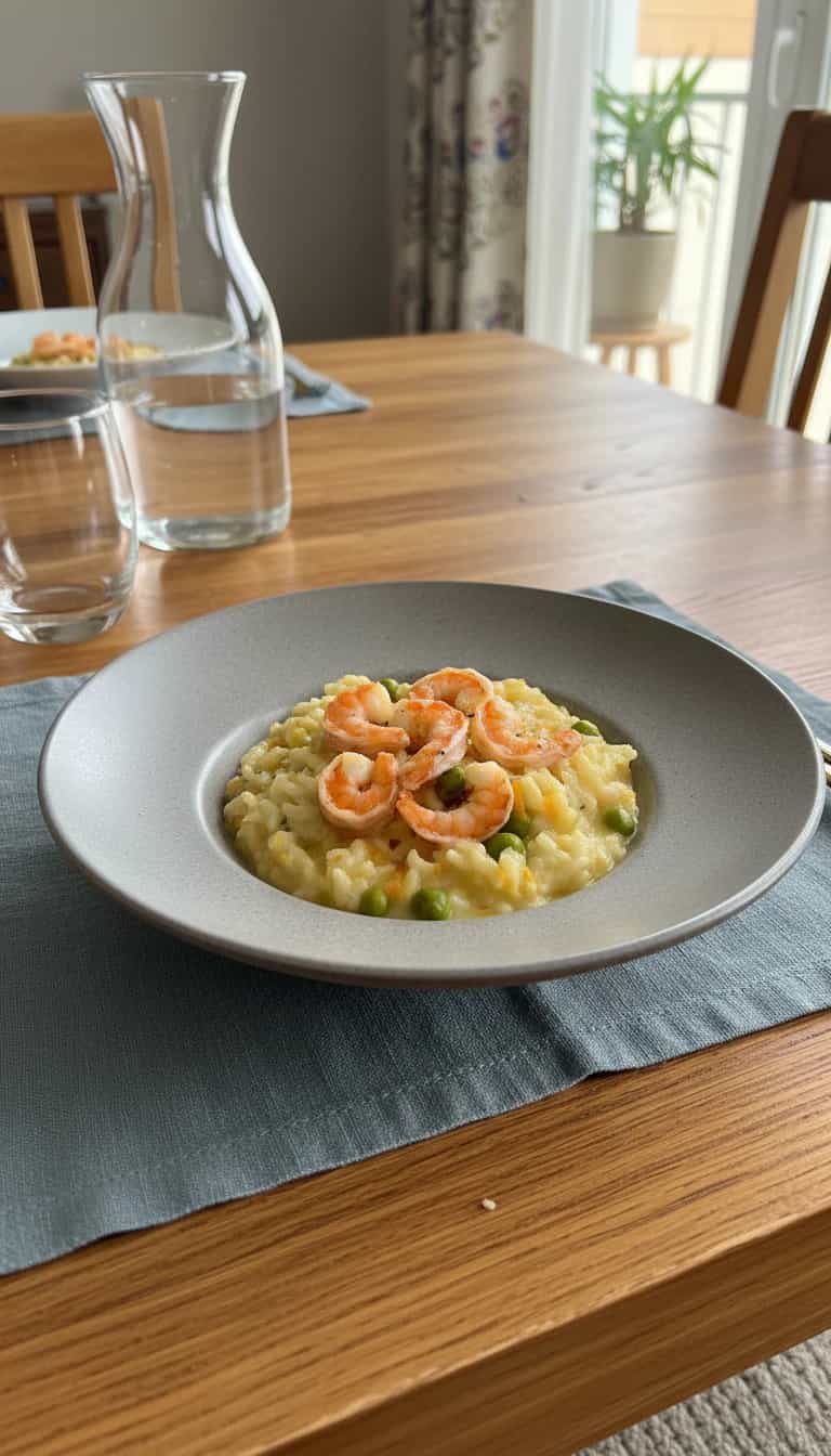 Foto deliciosa de Risoto de Camarão na Panela de Pressão pronta para servir - Outras Receitas