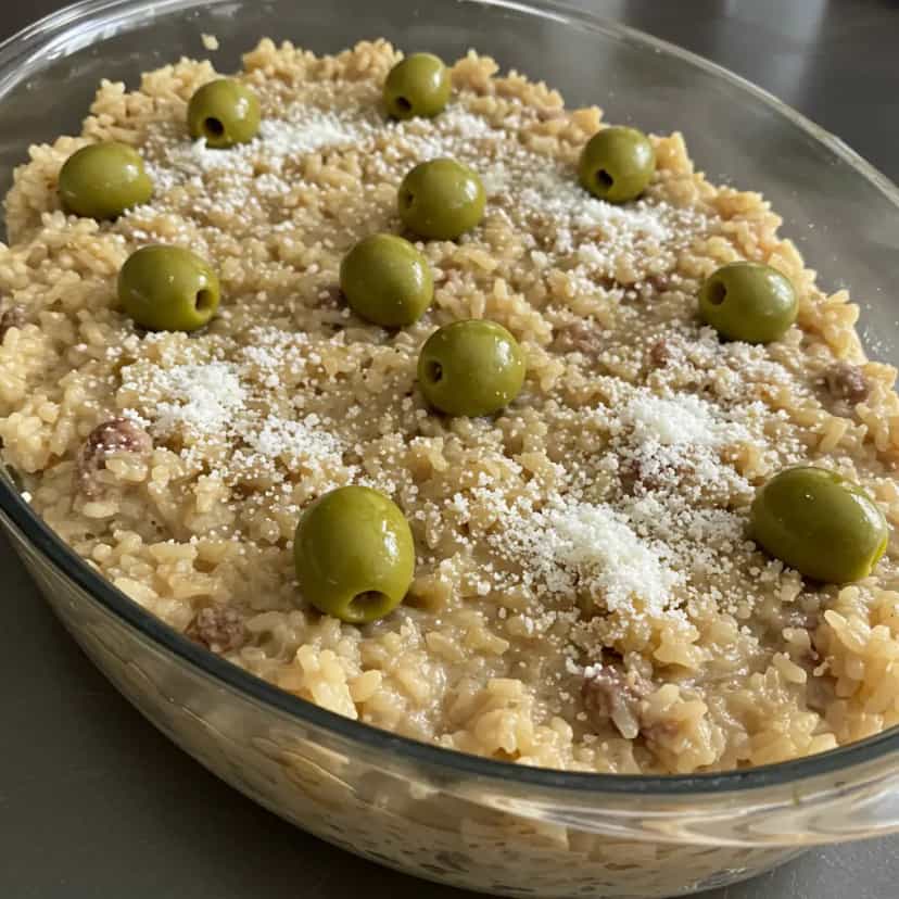 Foto deliciosa de Risoto de Carne Moída pronta para servir - Carnes & Frango