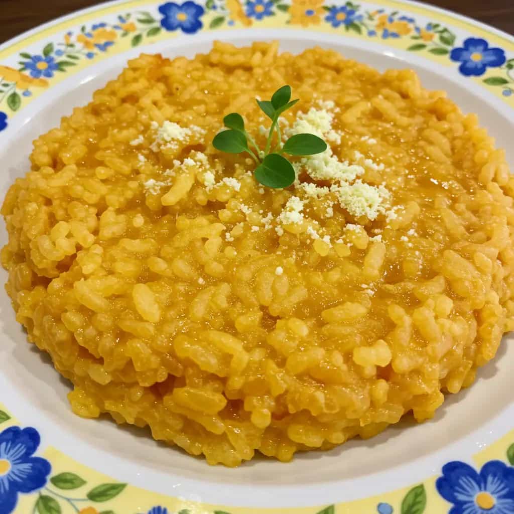 Risoto de carne seca com abóbora