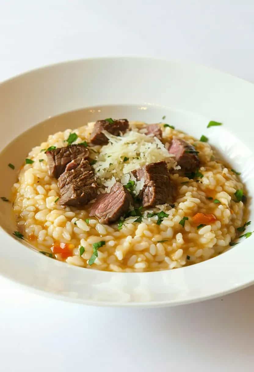 Risoto de File Mignon Rápido