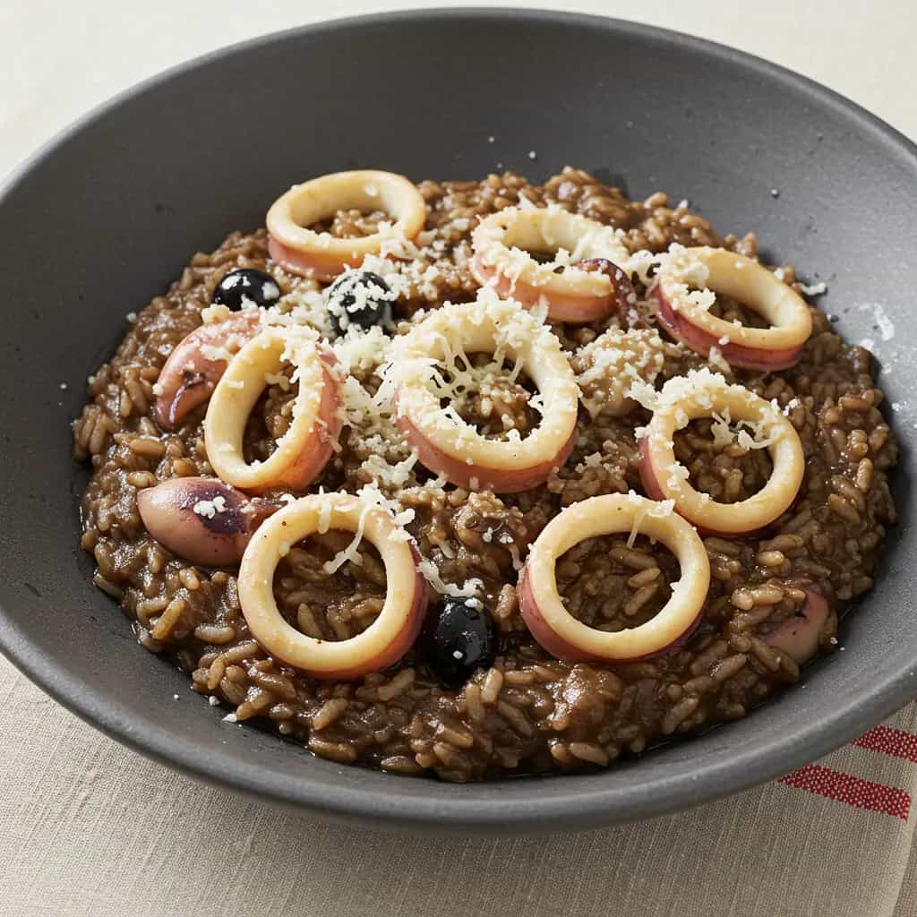 Risoto de Lula com Palmito