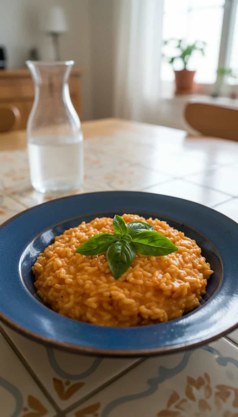 Foto deliciosa de Risoto de Tomate pronta para servir - Massas & Macarrão