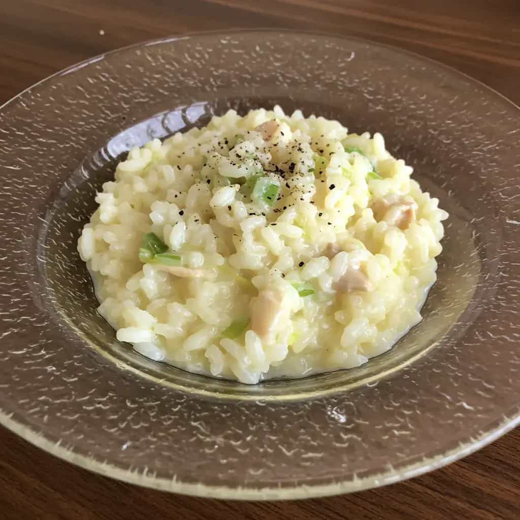 Risotto Cremoso de Alho-Poró