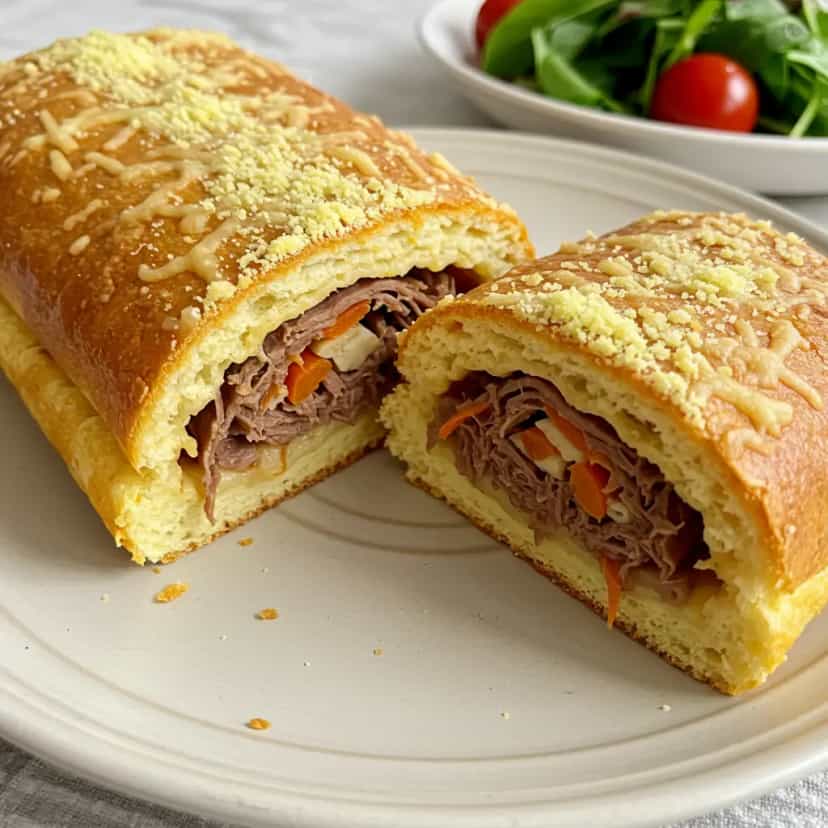 Foto deliciosa de Rocambole de Arroz pronta para servir - Almoço & Jantar