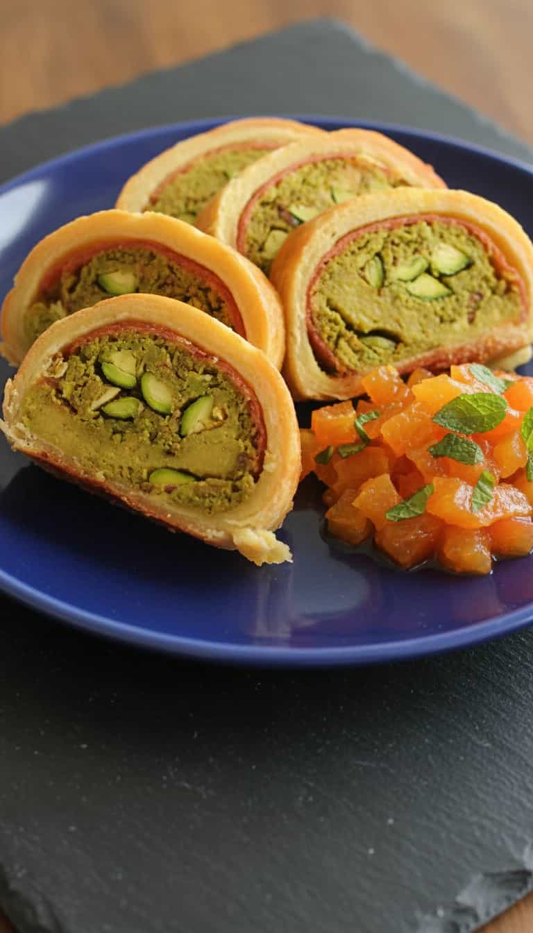 Foto deliciosa de Rocambole de Batata com Atum pronta para servir - Almoço & Jantar
