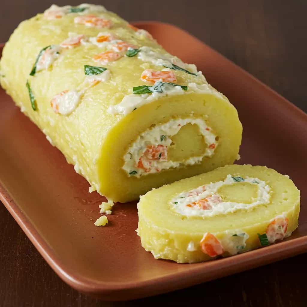 Rocambole de Batata Cremoso