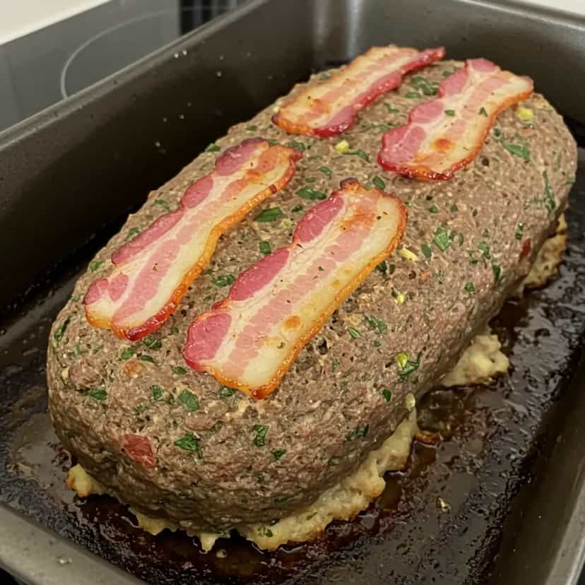 Foto deliciosa de Rocambole de Carne Moída pronta para servir - Carnes & Frango