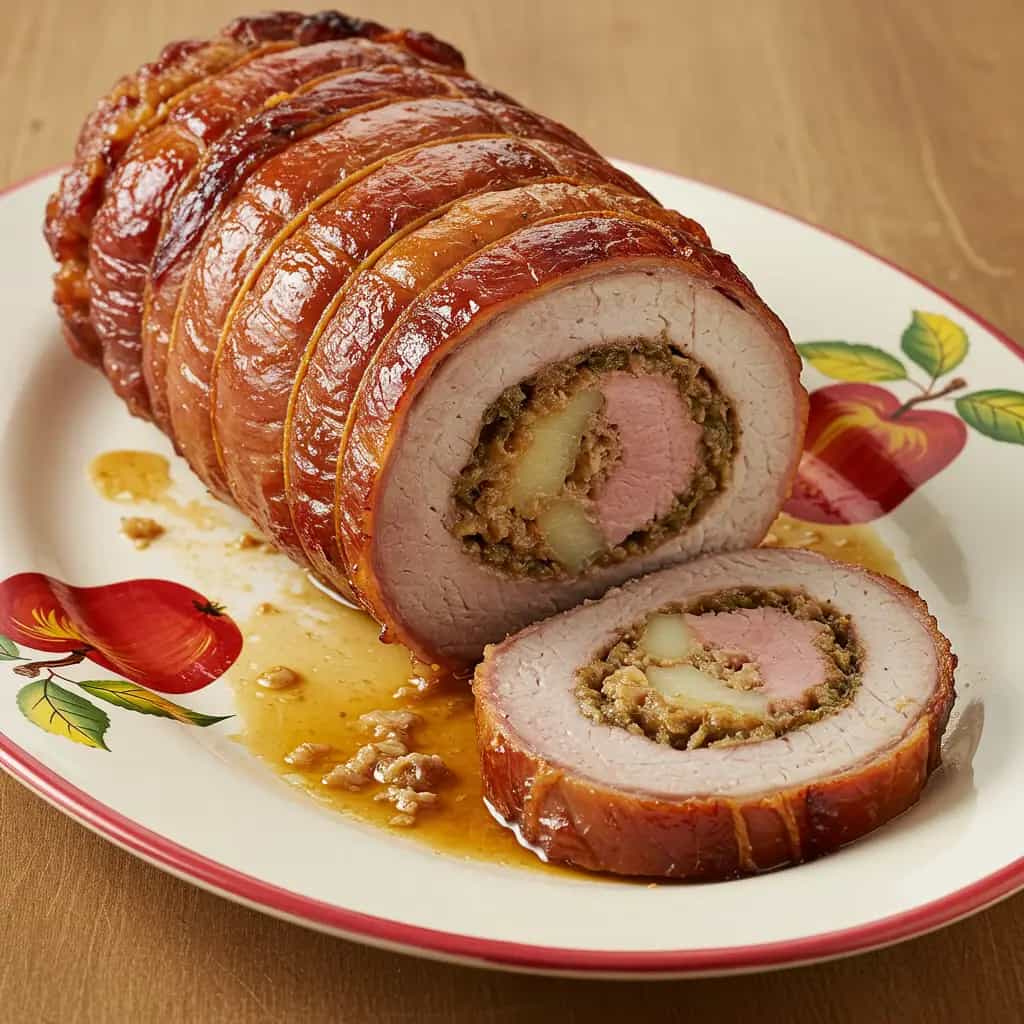 Rocambole de Costela com Lingüiça