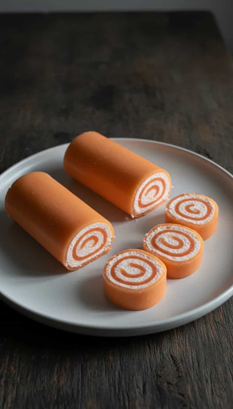 Foto deliciosa de Rocambole de Marshmallow e Morango pronta para servir - Sem Assar