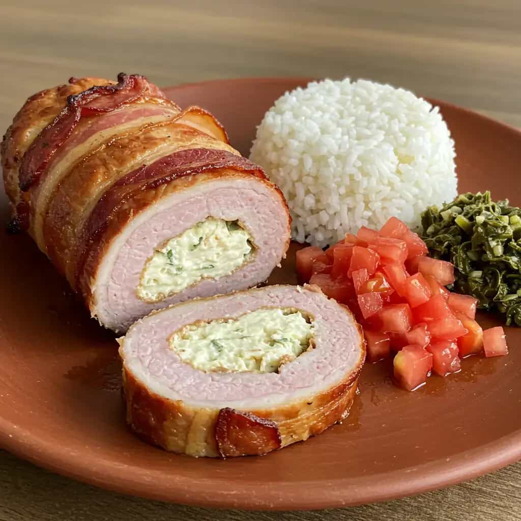 Rocambole de Pernil Suíno Recheado
