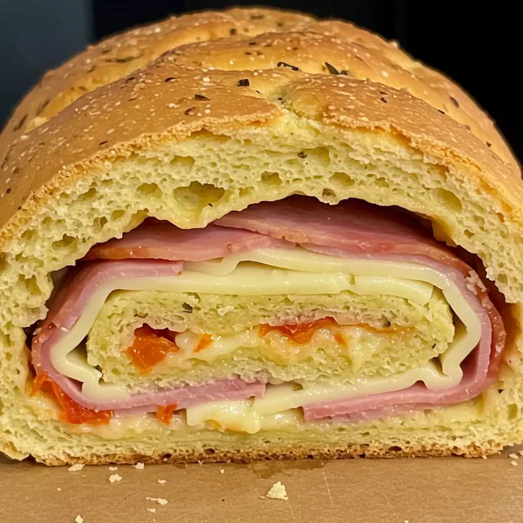 Rocambole de Presunto e Queijo