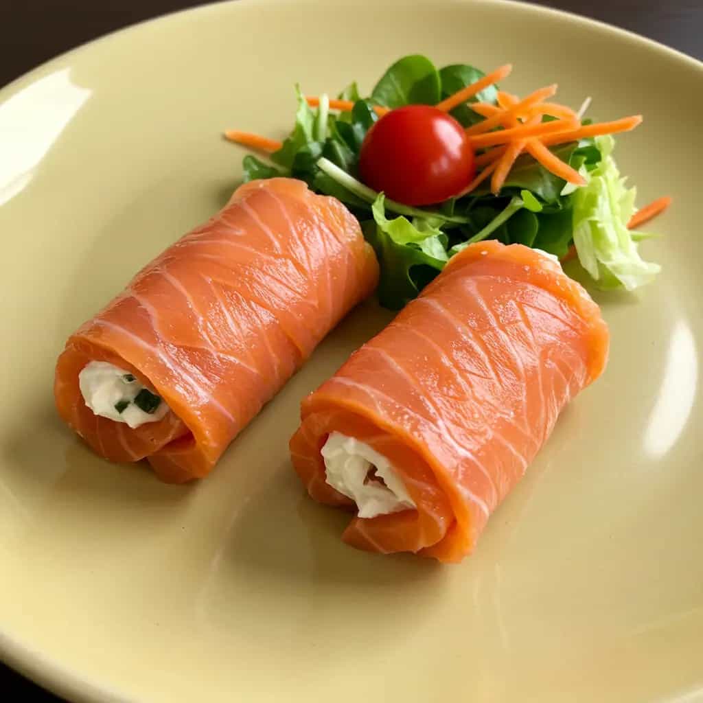 Rocambole de Salmão Defumado