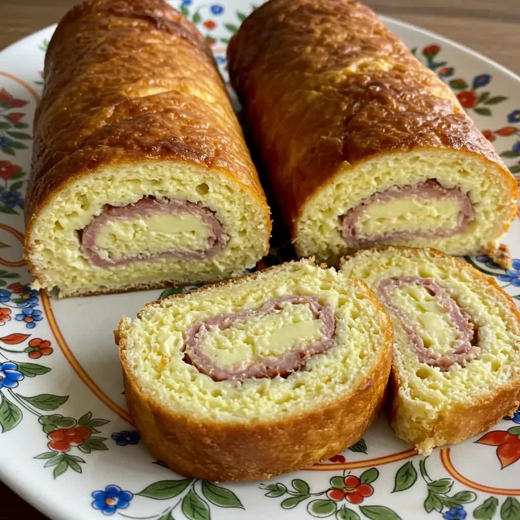 Rocambole fácil de frango