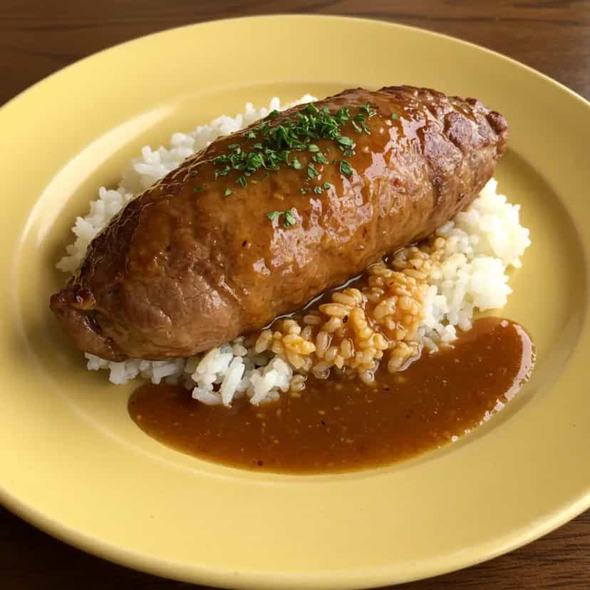 Foto deliciosa de Rolê de Coxão Mole com Legumes pronta para servir - Carnes & Frango